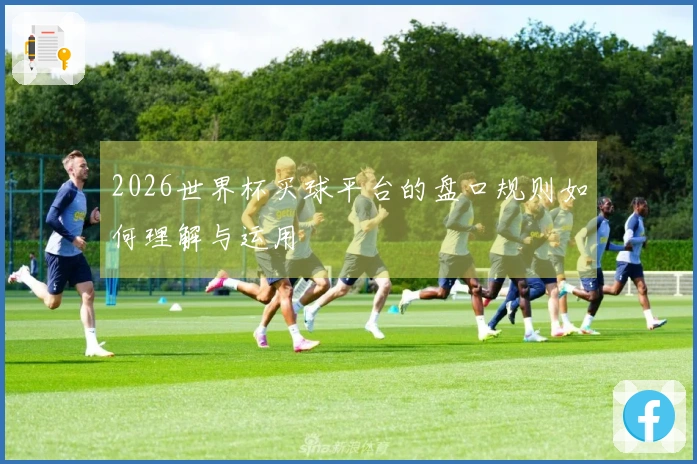 2026世界杯买球平台的盘口规则如何理解与运用